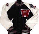 Jacket - Navy w/ White Sleeves & Pockets - Front View